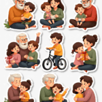 Family Life & Relationships - Sticker Sheet v5